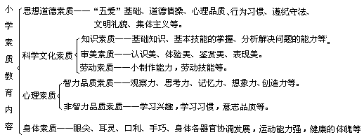 小学生素质发展目标体系的结构 - 图1