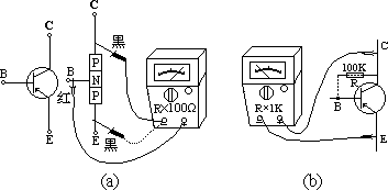 判别晶体三极管管脚并估测β值 326 - 图1